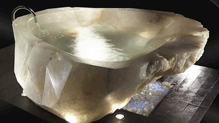 This Three-Person Bathtub Is Made From a Single Rock Crystal